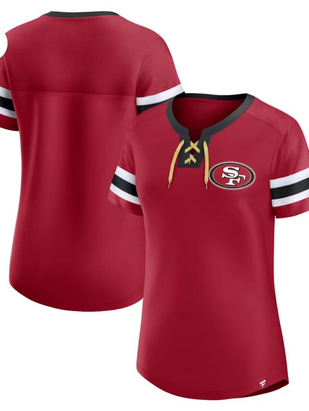 Fanatics San Francisco 49ers lace-up bling tee Large